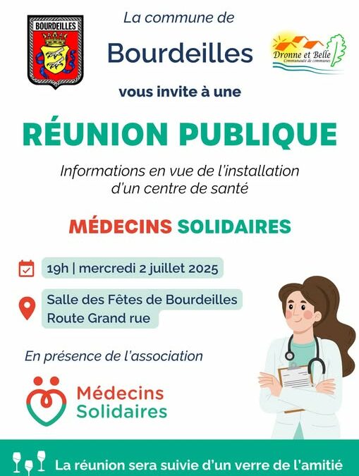 Réunion publique – 2 juillet 19h – Bourdeilles